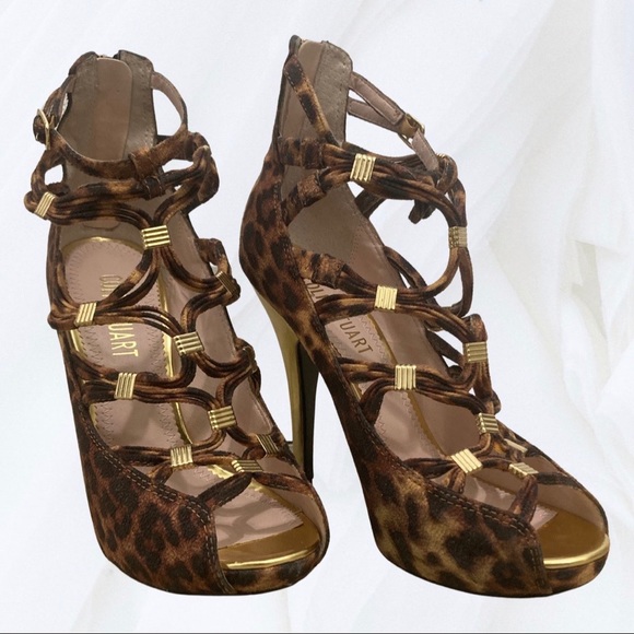 Colin Stuart Statement Heels, Animal Print pattern, Size 7 - Picture 3 of 14